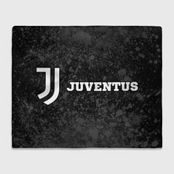 Плед флисовый Juventus sport на темном фоне по-горизонтали, цвет: 3D-велсофт