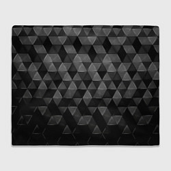 Плед флисовый Серые треугольники, цвет: 3D-велсофт
