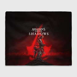 Плед флисовый Главные герои Assassins creed shadows, цвет: 3D-велсофт