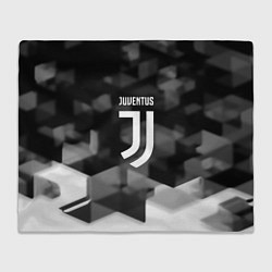 Плед флисовый Juventus geometry fc, цвет: 3D-велсофт