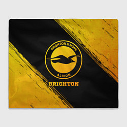 Плед флисовый Brighton - gold gradient, цвет: 3D-велсофт