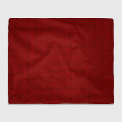 Плед флисовый Узор с изображением красных колец, цвет: 3D-велсофт