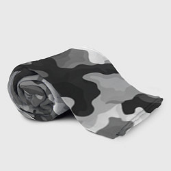 Плед флисовый Камуфляж серый монохром, цвет: 3D-велсофт — фото 2
