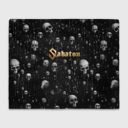 Плед флисовый Sabaton - rock, цвет: 3D-велсофт