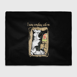 Плед флисовый Всё своё ношу с собой, цвет: 3D-велсофт