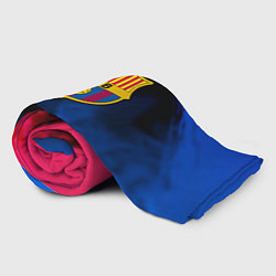 Плед флисовый Barcelona fc club gradient smoke, цвет: 3D-велсофт — фото 2