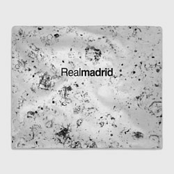 Плед флисовый Real Madrid dirty ice, цвет: 3D-велсофт