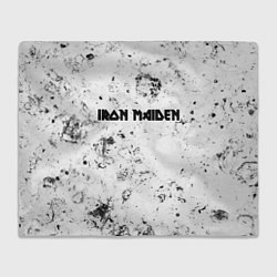 Плед флисовый Iron Maiden dirty ice, цвет: 3D-велсофт