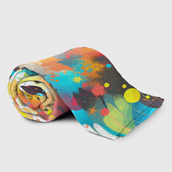 Плед флисовый Акварельная абстракция - нейросеть, цвет: 3D-велсофт — фото 2