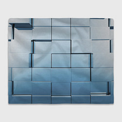 Плед флисовый Текстура кубы выпуклые, цвет: 3D-велсофт