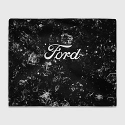 Плед флисовый Ford black ice, цвет: 3D-велсофт