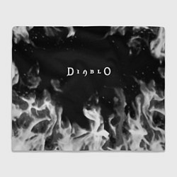Плед флисовый Diablo fire black, цвет: 3D-велсофт