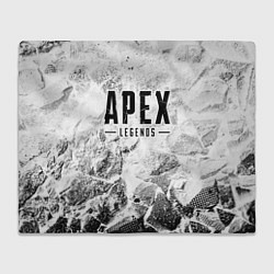 Плед флисовый Apex Legends white graphite, цвет: 3D-велсофт