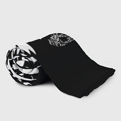 Плед флисовый Samurai dragon steel japan, цвет: 3D-велсофт — фото 2