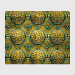 Плед флисовый Чертоги разума - мозги в лабиринте, цвет: 3D-велсофт