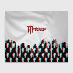 Плед флисовый Billie Eilish x Monster energy, цвет: 3D-велсофт