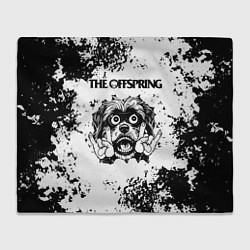 Плед флисовый The Offspring - рок пес, цвет: 3D-велсофт
