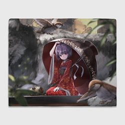Плед флисовый Touhou Project Симмёмару Сукуна, цвет: 3D-велсофт