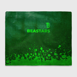 Плед флисовый Beastars - green gradient посередине, цвет: 3D-велсофт