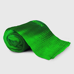 Плед флисовый Changan - green gradient посередине, цвет: 3D-велсофт — фото 2
