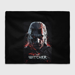 Плед флисовый The Witcher dark style, цвет: 3D-велсофт