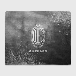 Плед флисовый AC Milan - grey gradient, цвет: 3D-велсофт