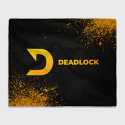 Плед флисовый Deadlock - gold gradient по-горизонтали, цвет: 3D-велсофт
