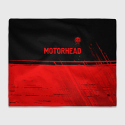 Плед флисовый Motorhead - red gradient посередине, цвет: 3D-велсофт