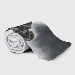 Плед флисовый Крутой байкер скетч, цвет: 3D-велсофт — фото 2