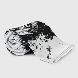 Плед флисовый Avril Lavigne рок пес, цвет: 3D-велсофт — фото 2