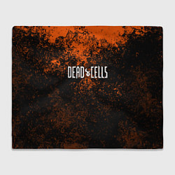 Плед флисовый Dead Cells брызги красок текстура, цвет: 3D-велсофт