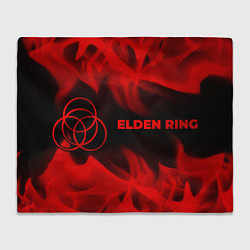 Плед флисовый Elden Ring - red gradient по-горизонтали, цвет: 3D-велсофт