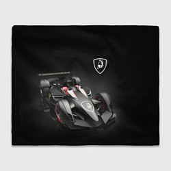 Плед флисовый Lamborghini F1, цвет: 3D-велсофт
