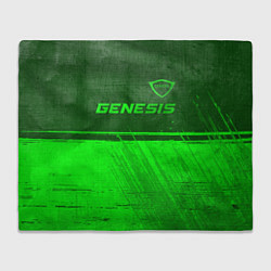 Плед флисовый Genesis - green gradient посередине, цвет: 3D-велсофт