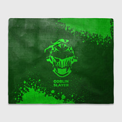 Плед флисовый Goblin Slayer - green gradient, цвет: 3D-велсофт