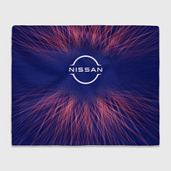 Плед флисовый Nissan red energy, цвет: 3D-велсофт