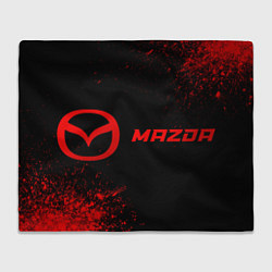 Плед флисовый Mazda - red gradient по-горизонтали, цвет: 3D-велсофт