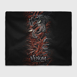 Плед флисовый Venom vs Carnage, цвет: 3D-велсофт
