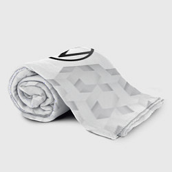 Плед флисовый Volkswagen white poly, цвет: 3D-велсофт — фото 2