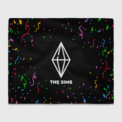 Плед флисовый The Sims конфети, цвет: 3D-велсофт