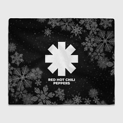 Плед флисовый Снежный Red Hot Chili Peppers, цвет: 3D-велсофт