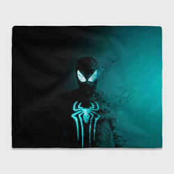 Плед флисовый Neon spider-man, цвет: 3D-велсофт