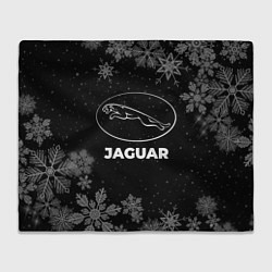 Плед флисовый Снежный Jaguar, цвет: 3D-велсофт