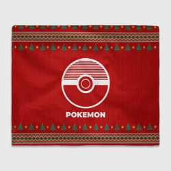Плед флисовый Pokemon new year, цвет: 3D-велсофт