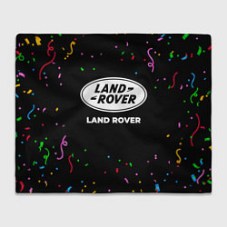 Плед флисовый Land Rover конфети, цвет: 3D-велсофт