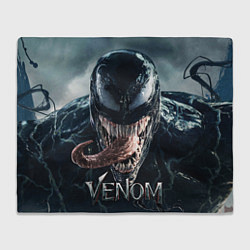 Плед флисовый Venom head with tongue, цвет: 3D-велсофт