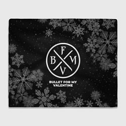 Плед флисовый Снежный Bullet For My Valentine, цвет: 3D-велсофт