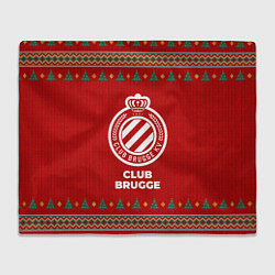 Плед флисовый Club Brugge new year, цвет: 3D-велсофт