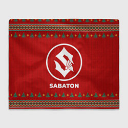 Плед флисовый Sabaton new year, цвет: 3D-велсофт