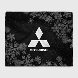 Плед флисовый Снежный Mitsubishi, цвет: 3D-велсофт